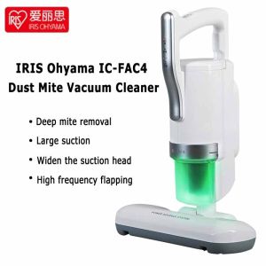 Iris Ohyama NTIC-FAC2/IC-FAC4เครื่องดูดฝุ่นไรฝุ่นแบบจำลองกำลังสูงเครื่องดูดฝุ่นขนาดเล็กไรฝุ่นหัวกว้างระบบสั่น14000ครั้ง/นาที