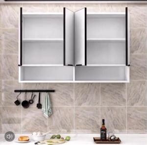 [สไตล์หรูหรา] ตู้เก็บของในครัว ตู้แขวนผนัง ตู้ติดผนัง ตู้อเนกประสงค์ ชั้นวางของในครัว พื้นที่จัดเก็บเยอะ ไม้แข็งแรง ทนทาน