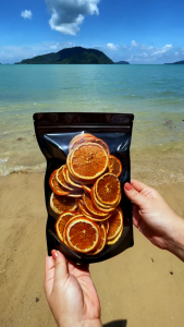 ผลไม้อบแห้ง 100% ไม่ใส่น้ำตาล | ส้ม/มะนาว/มะนาวเขียว/มะละกอ/ฝรั่ง | 50 ชิ้น