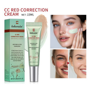 Kem Che Khuyết Điểm CC Red Correction Kem Nền Dạng Lỏng Che Phủ Hoàn Hảo Chống Nước Dưỡng Ẩm Lâu Dài Mỹ Phẩm Hàn Quốc Giúp Làm Dịu Vết Đỏ.