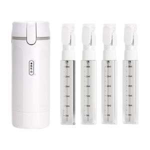 4-in-1 Travel Liquid Dispenser Split Bottle System Shampoo Lotion Shower Gel Soap Sub-bottles Press Container for Easy Packing