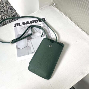 MEIFEI | First Layer Cowhide Litchi Pattern Phone Bag