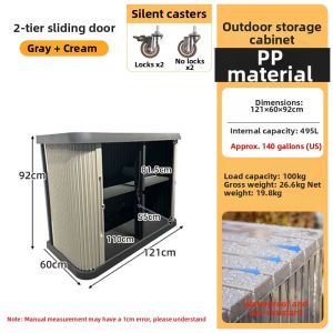 TMCG | Waterproof Sunscreen Large Capacity Outdoor Storage Cabinet