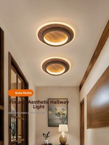GUJIA | Vintage Walnut Color Ceiling Light