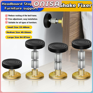 Anti-collision Headboard Stoppers Adjustable Threaded Bed Frame Anti-Shake Prevent Loosening Fixer for Beds Cabinets Sofas