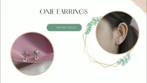 DAVINA Ladies Onie Earrings Sterling Silver 925 - Anting Wanita Perak S925 Tusuk Kecil Bulat