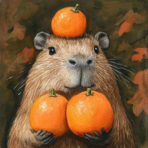 Kawaii Capybara Full Drill Diamond Painting Cute Animal Style DIY Diamond Art Embroidery Home Decor Wall Gifts for best friends