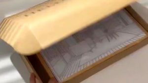 ELINK Hiasan Dinding Hiasan Meja - Lukisan Dekorasi Kamar Lampu Tidur - Lukisan Lampu LED Light Art Painting Hiasan Dekorasi Rumah Lukisan Nyala