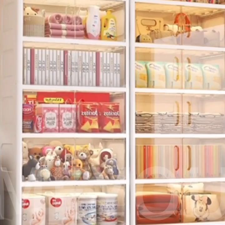 Wardrobe Cabinet for Baby Clothes Storage Organizer 65cm Wide Megabox ...