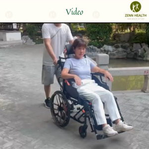 Recline Self-Propelled Lightweight Foldable 20Inch Wheelchair Aluminum/Magnesium Alloy Headrest Support For Elderly Use