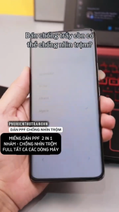 Miếng dán màn hình PPF 2 IN 1 Chống nhìn trộm - chống vân tay cho Tecno Pova 2 Pova 3 Pova 4 Pova 4 Pro