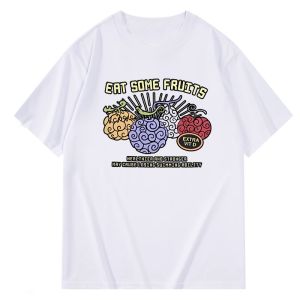 Bandai | Summer New Anime One Piece Nika Fruit Graphic T Shirts Mens Clothing  Cotton Loose Casual Women Short Sleeved Tee Couple Top