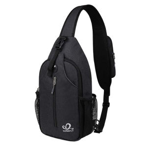 WATERFLY Sling Bag Waterproof Crossbody Backpack shoulder bag Chest Bag For Men Women Running Hiking Fashion Casual Daypack