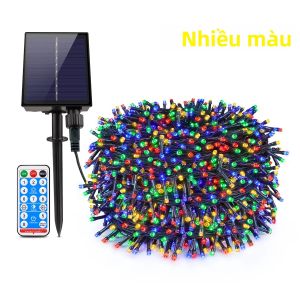 Đèn Dây LED Năng Lượng Mặt Trời Bền Bỉ Chống Nước Trang Trí Ngoài Trời Dùng Cho Sân Hiên Đám Cưới Giáng Sinh Trang Trí Vườn.