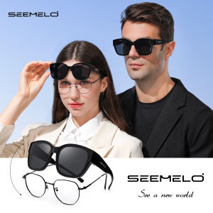 SEEMELO แว่นกันแดดชายและญิง แว่นกันแดดพับได้ แว่นกันแดดกรอบใหญ่แฟชั่น แว่นกันแดดโพลาไรซ์สำหรับฤดูร้อน แว่นกันแดดโพลาไรซ์น้ำหนักเบามาก แว่นกันแดดสำหรับเดินทางกลางแจ้ง เดิน ช้อปปิ้ง ขับรถ