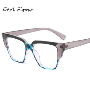 JN IMPRESSION Candy Color All-match Square TR90 Frame Plain Glasses Fashion Womens Personality Trendy Anti-blue Light Glasses