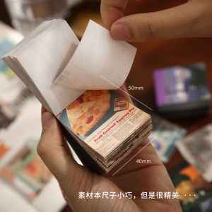 Mini Van Gogh Oil Painting Postcards Mobile Phone Back Card Photo Small Gift Card Christmas Surprise European Style Cartoon