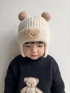 Payoe Baby Boys Earflap Hat Baby Crochet HatWinter Warm Pilot Aviator Crochet Caps