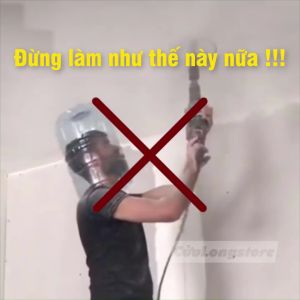 Phễu Chụp Hứng Bụi Khoan ABS rút lõi mở lỗ thạch cao tường bê tông chất liệu nhựa mềm có tay cầm bảo vệ an toàn trong lao động