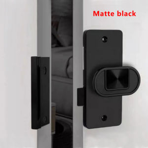 Slot-free Invisible Door Lock Single-sided Lock Home Indoor Door Bedroom Door Background Wall Wooden Door Hidden Silent Lock