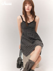 ชุดเดรสคอฮอลเตอร์แขนกุดผ้าลูกไม้ปะติดปะต่อกันสำหรับผู้หญิง ฤดูใบไม้ร่วง 2025 ชุดเดรสกระโปรงสั้นผูกโบว์ผีเสื้อชุดเดรสแขนกุดคอฮอลเตอร์