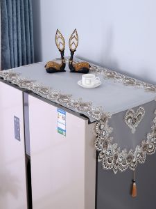 European Entry Lux Double Doors Refrigerator Dust Cloth Single Door Korean Style Lace Washing Machine Cover Multi-Purpose Dust Cloth