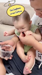 ช้อนป้อนอาหารเด็กเอนก 2 หัวไว้สำหรับป้อนอาหารและขูดผลไม้ ราคาถูก พร้อมส่ง