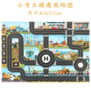 Small Size Kids Toy Parking Lot View Map Simutrans City Highway Car Play Car Game Mat Cognition