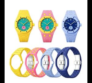 Ceramic Watch Band For Swatch x AP Royal POP Strap Case Bioceramics Modification Kit Integrated Change To Wristwatch Accessories
