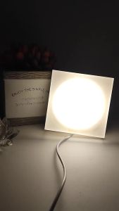 Wood Light Base LED Display Stand for Acrylic Crystal Art Glass 3D  Crystal Glass Glass Art Work Display Base for Resin Arts