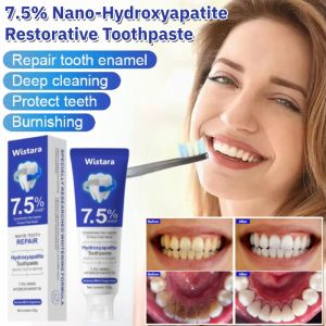 7.5% Nano-Hydroxyapatite Restorative Toothpaste Repairs Tooth Enamel Anti-Sensitivity Reduces Tooth Stains Toothpaste Fresh Breath