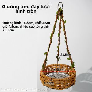 XIANGZONGBING | Lồng Chim Vẹt Mẫu Tre Đan Mát Mẻ Cho Mùa Hè Và Tất Cả Các Mùa
