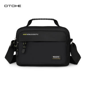 OTOHE กระเป๋าผู้ชายกระเป๋ากีฬากลางแจ้งสะพายข้างกระเป๋าสะพายข้างความจุขนาดใหญ่กระเป๋าสะพายไหล่มีสไตล์กันน้ำแบบพกพากระเป๋าสะพายไหล่กันรอยขีดข่วนสายกระเป๋า Tas Rekreasi