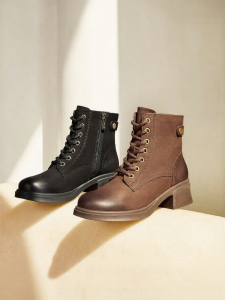 Belle | British Style Insulated Thick Sole Ankle Boots