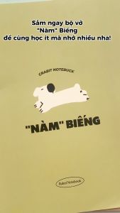 Vở kẻ ô grid caro 120 trang Crabit tập học sinh ghi chép - Nàm Biếng