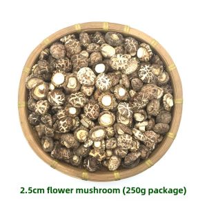 Commercial Dry Flower Mushrooms 500g Thick Meaty Farmhouse Dried Mushrooms Bulk Packaged Flavorful White Flower Mushrooms