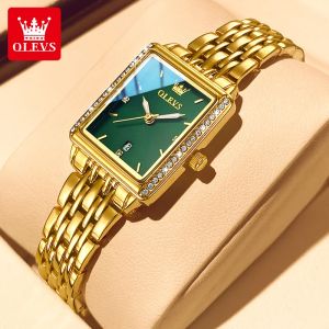 OLEVS | OLEVS 9995 Elegant Quartz Ladies Womens Wristwatces Date Watch for Women Luxury Waterproof Luminous Watches Relojes Para Mujer