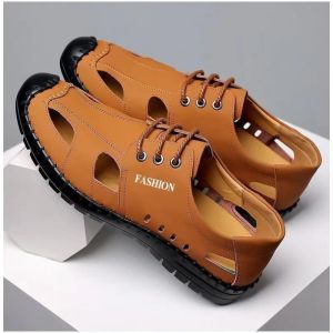 JIFANPAUL | Breathable Anti-Slip Mens Soft Leather Sandals