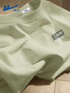 Warrior Mens Short Sleeve T-Shirt Pure Cotton Loose Fit Breathable Casual Style Summer Fashion Brand round Neck Top