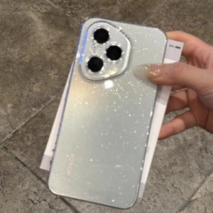 Luxurious Sparkling Powder Full Cover Lens Protection Phone Case for Honor 400 pro Simple Elegant Hard Shell Anti-Fall