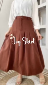 JOY SKIRT (GL) - Rok Bawahan Wanita Rempel Premium Termurah Outfit Casual Cewek Kantor Style