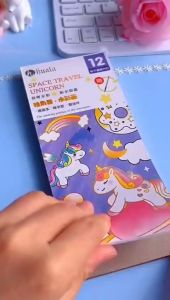 Buku Mewarnai Watercolor Viral Bonus Kuas dan Cat siap pakai isi 20 Lembar