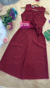 MYDU SALE : Jumpsuit Dự Tiệc Cá Tính – MS 2126 – Thắt Dây Ngực Quần Lửng Có Túi Tiện Dụng
