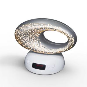 Quran Azan Clock Arabic Islamic Muslim Koran Bright Night Light Lamp Holy Bluetooth Speaker Portable Wireless Arab Ramadan Islam