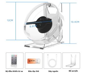 Quạt Hình Ba Chiều 3D Máy Chiếu Mini HD Để Hiển Thị Quảng Cáo Ánh Sáng Lý Tưởng Cho Các Cửa Hàng Thanh Tiệc Xmas