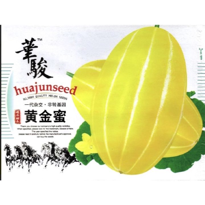 เมล็ดพันธุ์ แตงไทย ลายสีทอง ผลสวยงาม