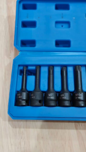 QBLADE Mata Soket Impact Set CR-MO Type M 7Pcs Hitam 7092