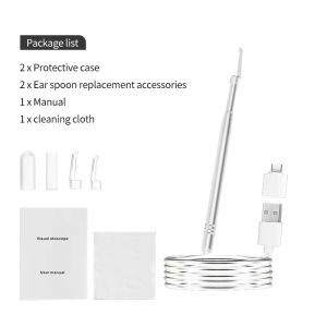 Visual Ear Cleaner Endoscope Spoon Smart Earwax Removal With Camera Ear Picker Nose Otoscope Ear Cleaning Tool