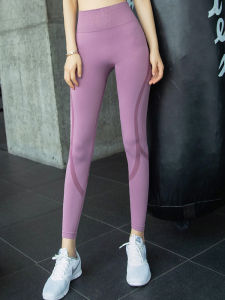 High Waist Yoga Pants Thin Quick Dry Breathable Outdoor Wear Training Running Tight Fit Womens Sportswear No Obvious Seams