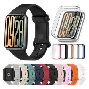 Silicone Strap TPU Case For Xiaomi Mi Band 9 Pro Smartwatch Wristband Bracelet Correa For Mi Band 8 Pro Sport Band Accessories